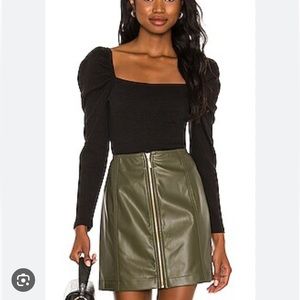 MinkPink Roshini Puff Sleeve Top NWT